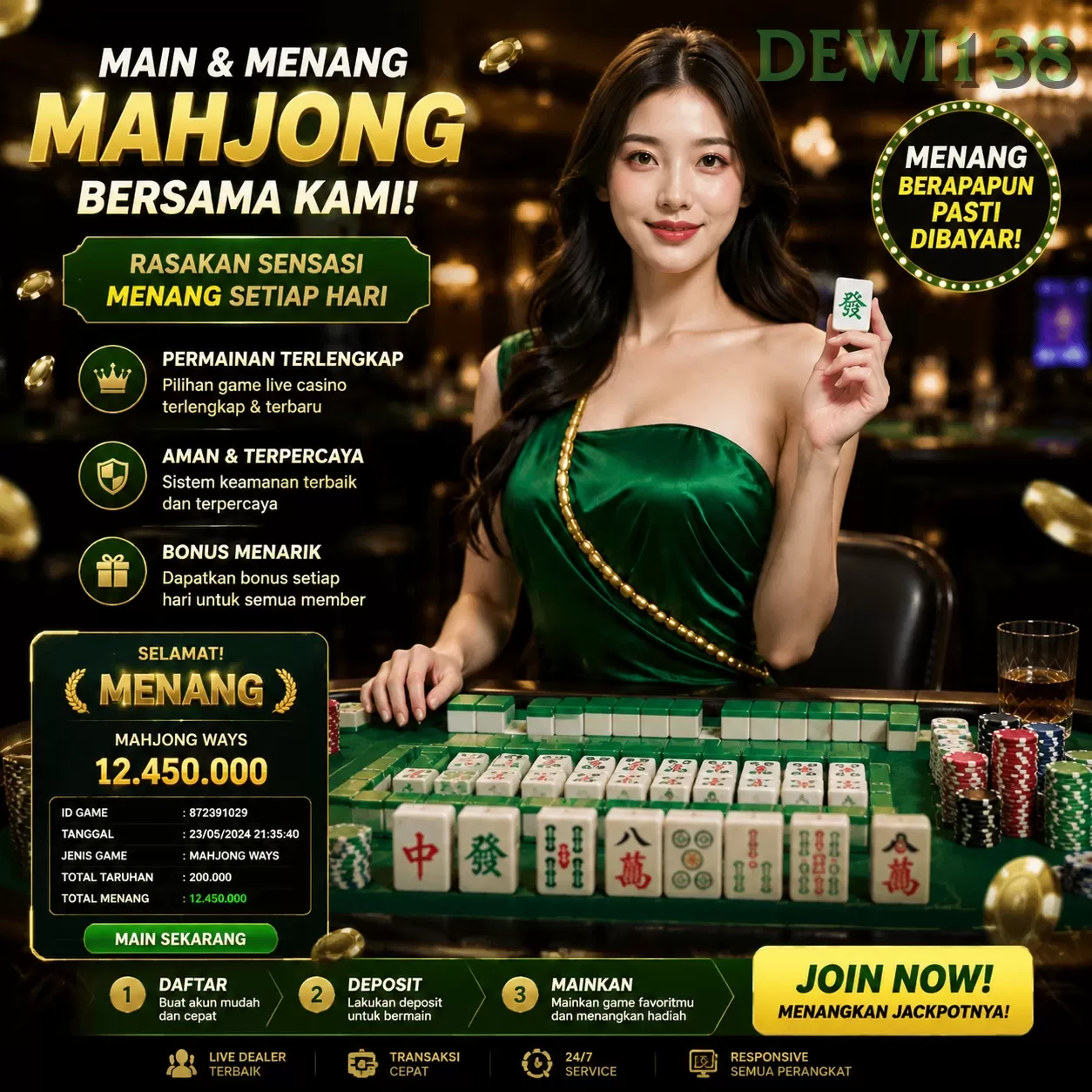 Main dewi138q Menang Jackpot Besar
